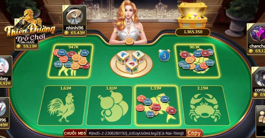 Chỉ dẫn 4 bước chơi game Bầu Cua tại TDTC đơn giản